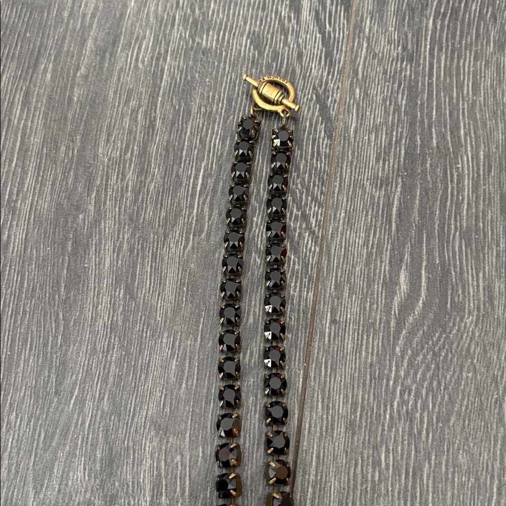 Gold and Black Bee Pendant Necklace - Picture 2 of 3